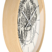 Botanical Wall Clock