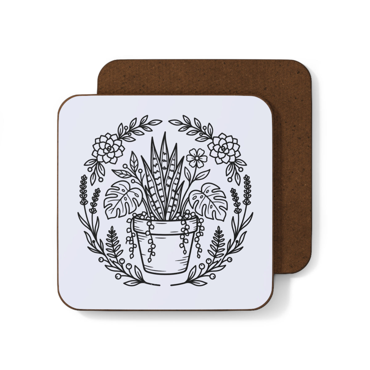 Plant Design Drink Coaster