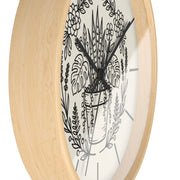 Botanical Wall Clock