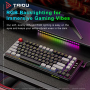TAIDU KB-01 82-Key Compact RGB Backlit Gaming Keyboard