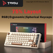 TAIDU KB-01 82-Key Compact RGB Backlit Gaming Keyboard