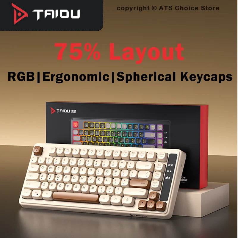 TAIDU KB-01 82-Key Compact RGB Backlit Gaming Keyboard